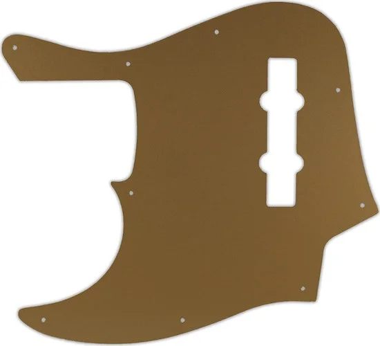 WD Custom Pickguard For Left Hand Fender American Elite Jazz Bass #59 Gold/Clear/Gold