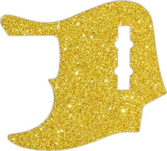 WD Custom Pickguard For Left Hand Fender American Elite Jazz Bass #60GS Gold Sparkle 