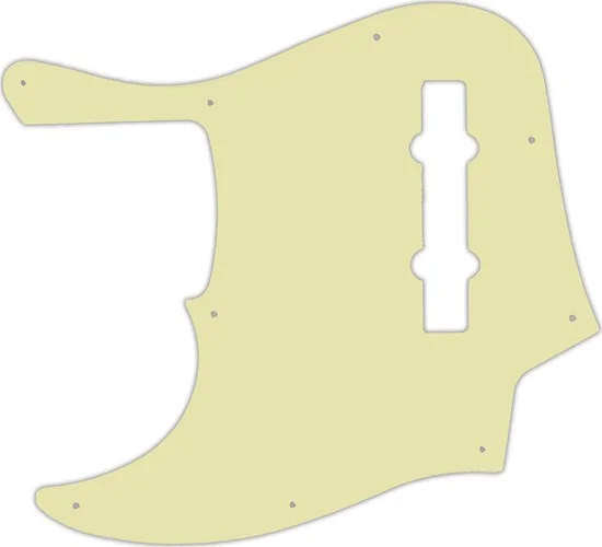 WD Custom Pickguard For Left Hand Fender American Elite 5 String Jazz Bass V #34T Mint Green Thin