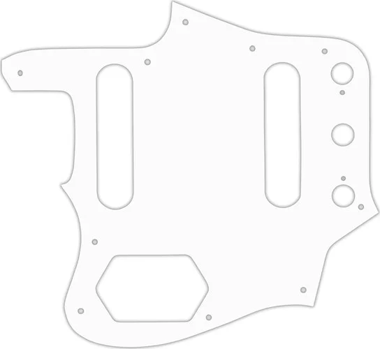 WD Custom Pickguard For Left Hand Fender American Vintage 1962 Reissue Jaguar #04 White/Black/White