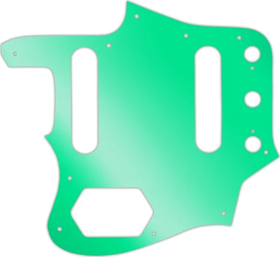 WD Custom Pickguard For Left Hand Fender American Vintage 1962 Reissue Jaguar #10GR Green Mirror