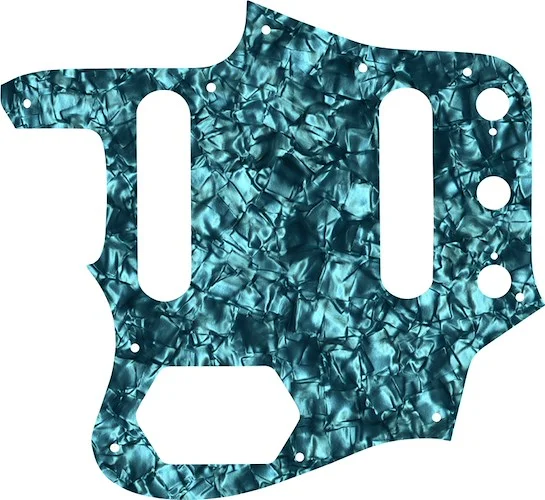 WD Custom Pickguard For Left Hand Fender American Vintage 1962 Reissue Jaguar #28AQ Aqua Pearl/Black/White/Black