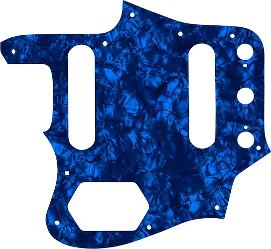 WD Custom Pickguard For Left Hand Fender American Vintage 1962 Reissue Jaguar #28DBP Dark Blue Pearl/Black/White/Black