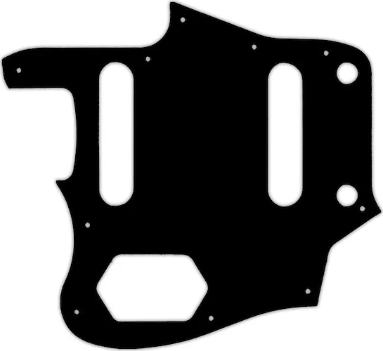 WD Custom Pickguard For Left Hand Fender American Professional Jaguar #29 Matte Black