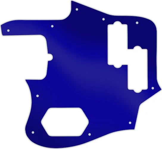 WD Custom Pickguard For Left Hand Fender American Standard Jaguar Bass #10DBU Dark Blue Mirror