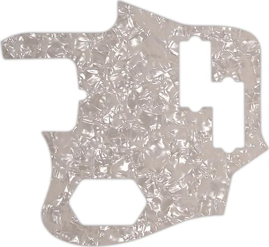 WD Custom Pickguard For Left Hand Fender American Standard Jaguar Bass #28A Aged Pearl/White/Black/White