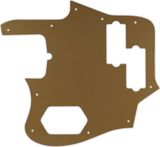 WD Custom Pickguard For Left Hand Fender American Standard Jaguar Bass #59 Gold/Clear/Gold
