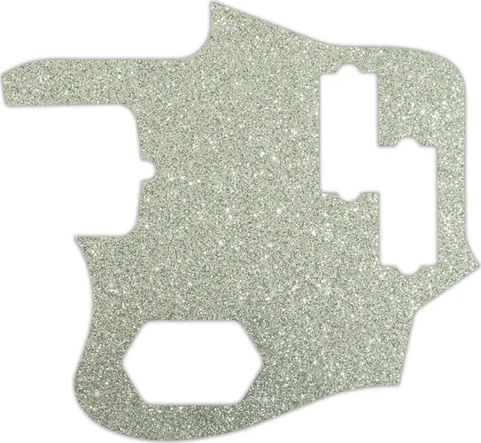 WD Custom Pickguard For Left Hand Fender American Standard Jaguar Bass #60SS Silver Sparkle 