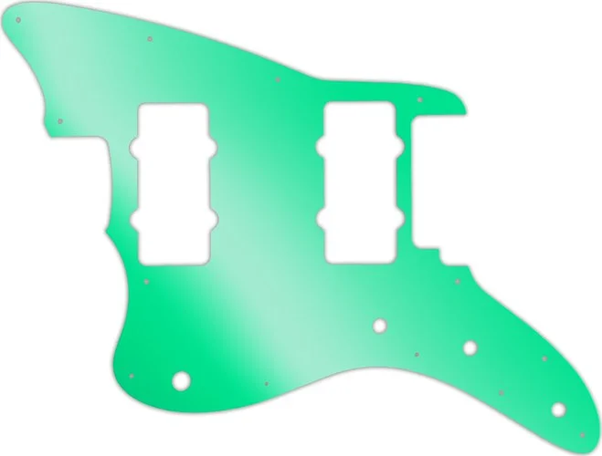 WD Custom Pickguard For Left Hand Fender American Performer Jazzmaster #10GR Green Mirror