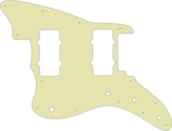 WD Custom Pickguard For Left Hand Fender American Performer Jazzmaster #34S Mint Green Solid