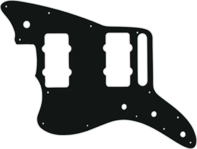WD Custom Pickguard For Left Hand Fender American Special Jazzmaster #01A Black Acrylic