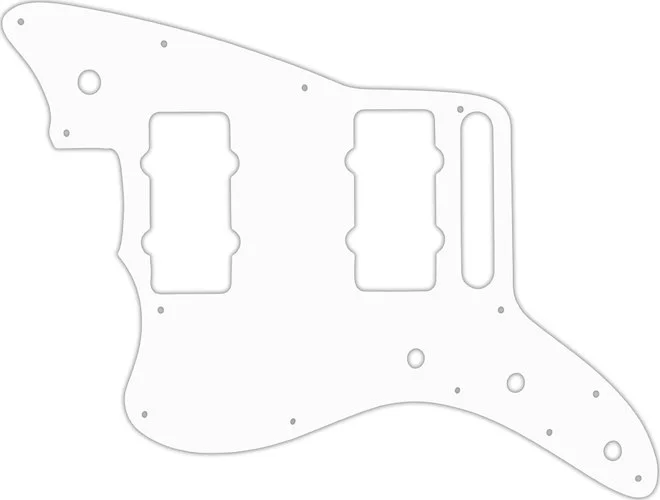 WD Custom Pickguard For Left Hand Fender American Special Jazzmaster #04 White/Black/White