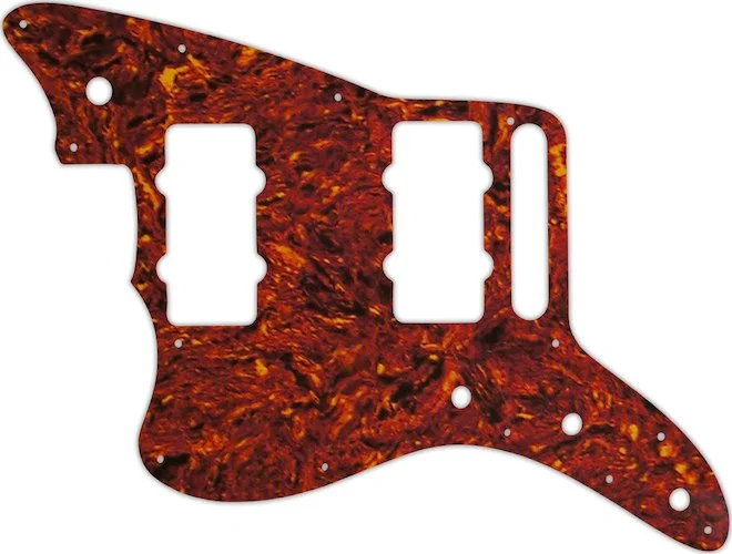 WD Custom Pickguard For Left Hand Fender American Special Jazzmaster #05W Tortoise Shell/White