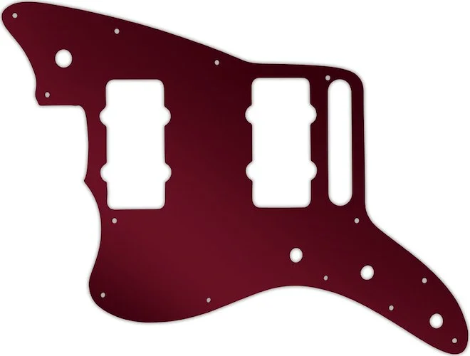 WD Custom Pickguard For Left Hand Fender American Special Jazzmaster #10R Red Mirror