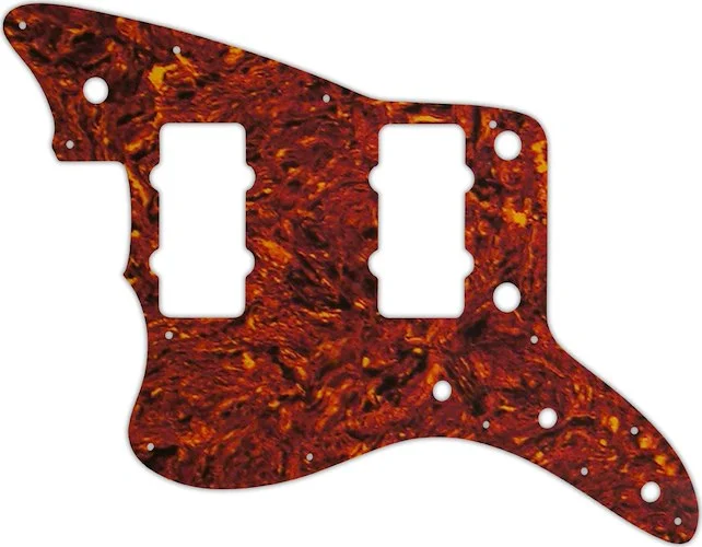 WD Custom Pickguard For Left Hand Fender American Professional Jazzmaster #05P Tortoise Shell/Parchment