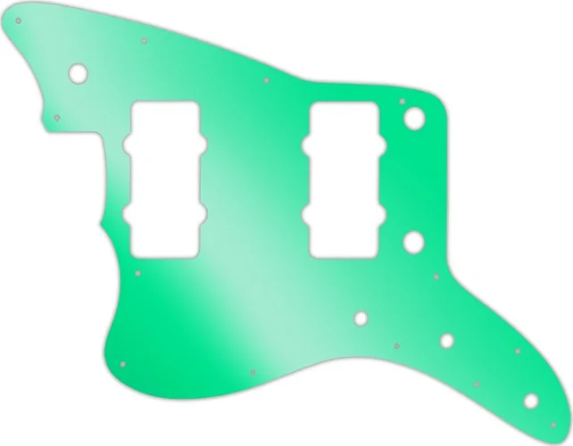 WD Custom Pickguard For Left Hand Fender American Professional Jazzmaster #10GR Green Mirror