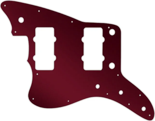 WD Custom Pickguard For Left Hand Fender American Professional Jazzmaster #10R Red Mirror