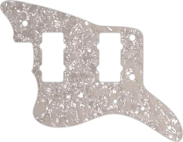 WD Custom Pickguard For Left Hand Fender American Professional Jazzmaster #28A Aged Pearl/White/Black/White