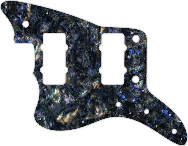 WD Custom Pickguard For Left Hand Fender American Professional Jazzmaster #35 Black Abalone