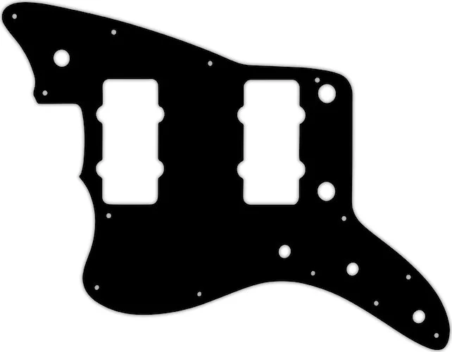 WD Custom Pickguard For Left Hand Fender American Professional Jazzmaster #39 Black/Black/Cream/Bla