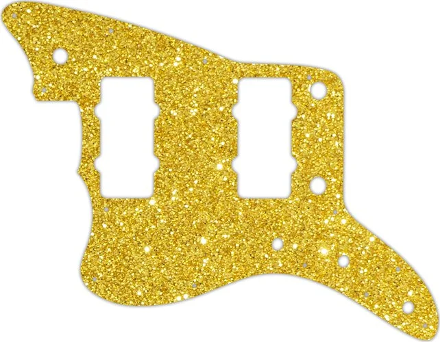 WD Custom Pickguard For Left Hand Fender American Professional Jazzmaster #60GS Gold Sparkle 