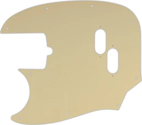 WD Custom Pickguard For Left Hand Fender American Performer Mustang Bass #06 Cream