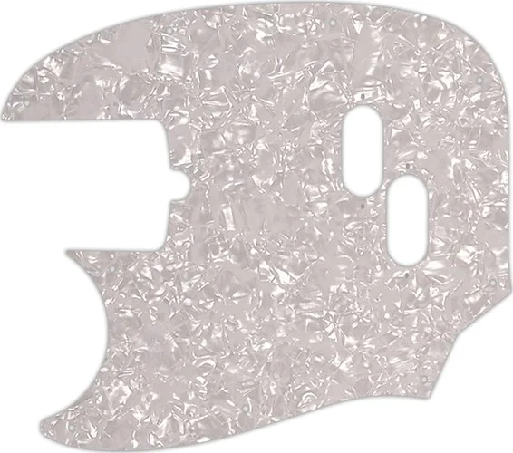 WD Custom Pickguard For Left Hand Fender American Performer Mustang Bass #28 White Pearl/White/Black/White