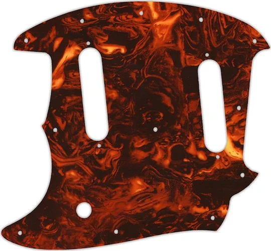 WD Custom Pickguard For Left Hand Fender American Performer Mustang #05F Faux Tortiose