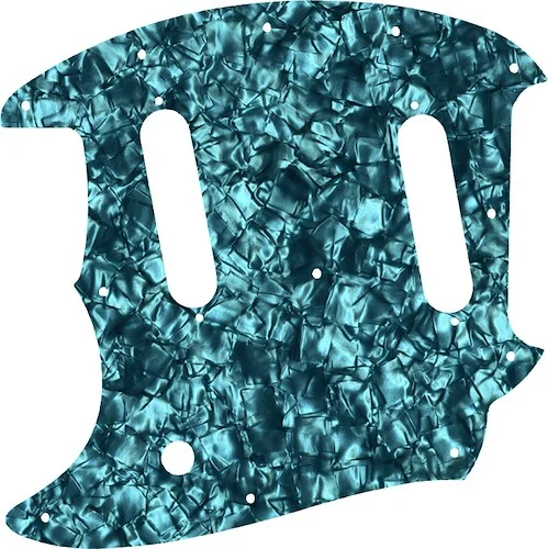 WD Custom Pickguard For Left Hand Fender American Performer Mustang #28AQ Aqua Pearl/Black/White/Black