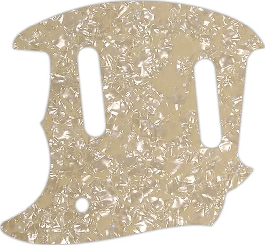 WD Custom Pickguard For Left Hand Fender American Performer Mustang #28C Cream Pearl/Cream/Black/Cream