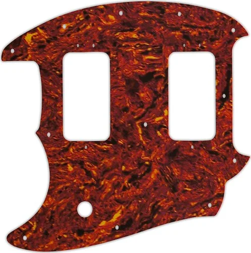 WD Custom Pickguard For Left Hand Fender American Special Mustang #05P Tortoise Shell/Parchment