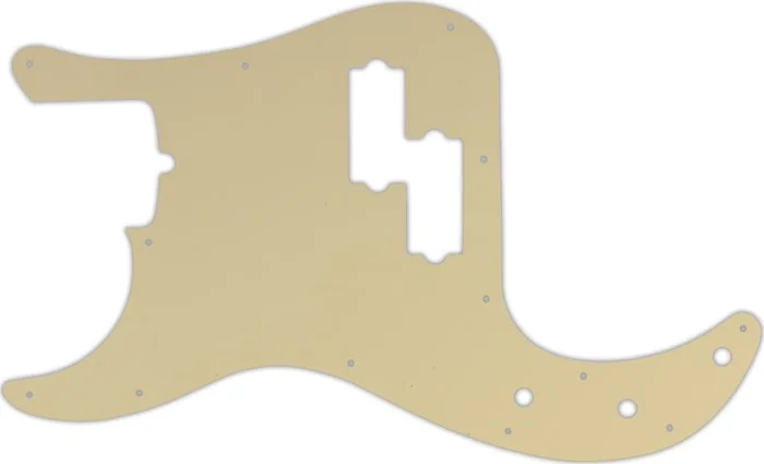 WD Custom Pickguard For Left Hand Fender American Standard Precision Bass #06 Cream