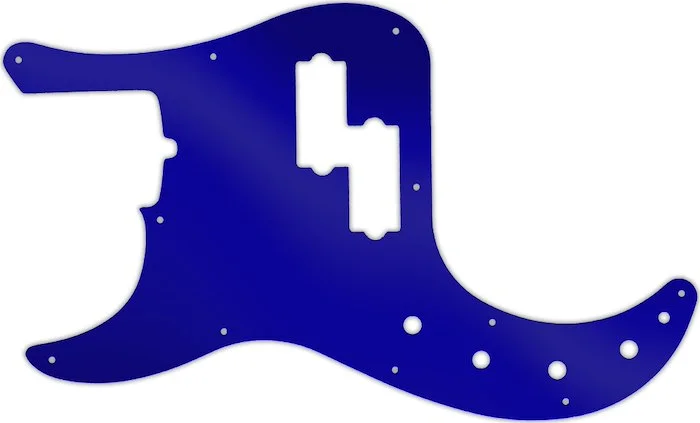 WD Custom Pickguard For Left Hand Fender American Deluxe 21 Fret Precision Bass #10DBU Dark Blue Mirror