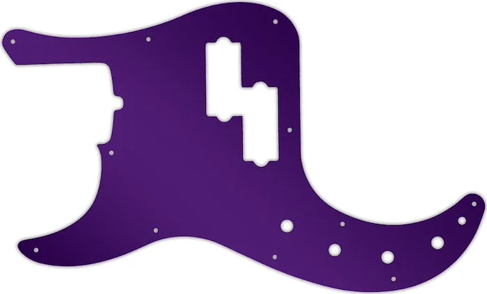 WD Custom Pickguard For Left Hand Fender American Deluxe 21 Fret Precision Bass #10PR Purple Mirror