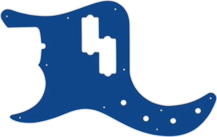 WD Custom Pickguard For Left Hand Fender American Deluxe 22 Fret Precision Bass #08 Blue/White/Blue