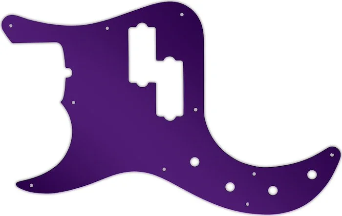 WD Custom Pickguard For Left Hand Fender American Deluxe 22 Fret Precision Bass #10PR Purple Mirror