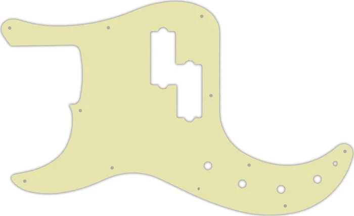 WD Custom Pickguard For Left Hand Fender American Elite Precision Bass #34 Mint Green 3 Ply