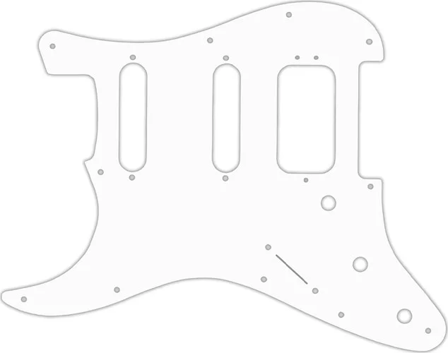 WD Custom Pickguard For Left Hand Fender American Deluxe Stratocaster #04 White/Black/White