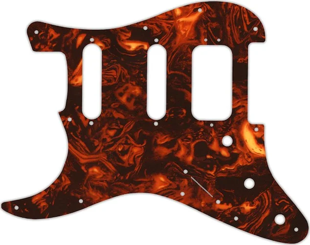 WD Custom Pickguard For Left Hand Fender American Deluxe Stratocaster #05F Faux Tortiose