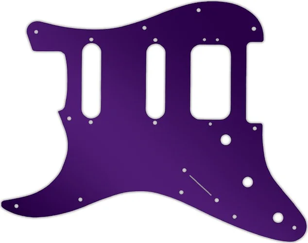 WD Custom Pickguard For Left Hand Fender American Deluxe Stratocaster #10PR Purple Mirror