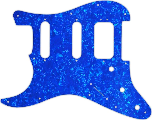 WD Custom Pickguard For Left Hand Fender American Deluxe Stratocaster #28BU Blue Pearl/White/Black/White