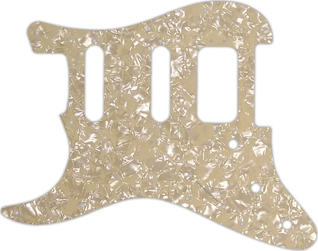 WD Custom Pickguard For Left Hand Fender American Deluxe Stratocaster #28C Cream Pearl/Cream/Black/Cream