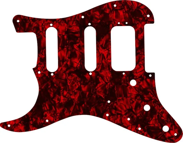 WD Custom Pickguard For Left Hand Fender American Deluxe Stratocaster #28DRP Dark Red Pearl/Black/White/Black