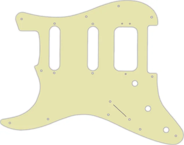 WD Custom Pickguard For Left Hand Fender American Deluxe Stratocaster #34S Mint Green Solid
