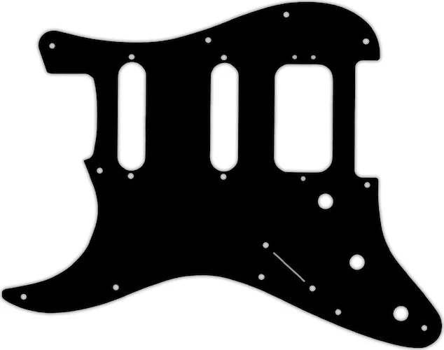 WD Custom Pickguard For Left Hand Fender American Deluxe Stratocaster #39 Black/Black/Cream/Black