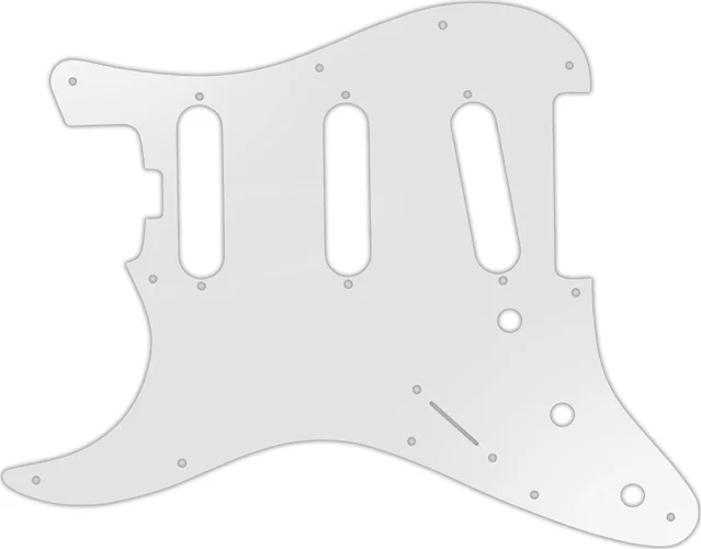 WD Custom Pickguard For Left Hand Fender American Elite Stratocaster SSS #22 Translucent Milk White