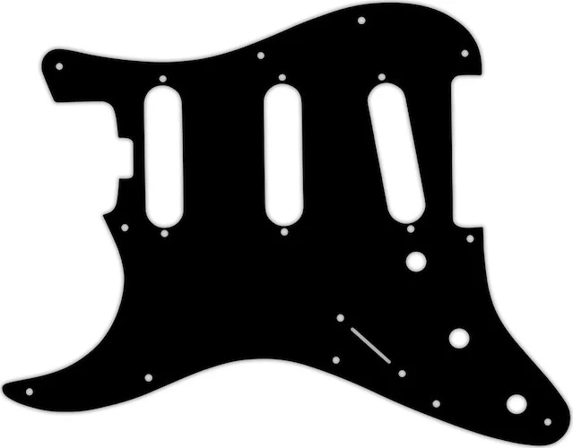 WD Custom Pickguard For Left Hand Fender American Elite Stratocaster SSS #29T Matte Black Thin