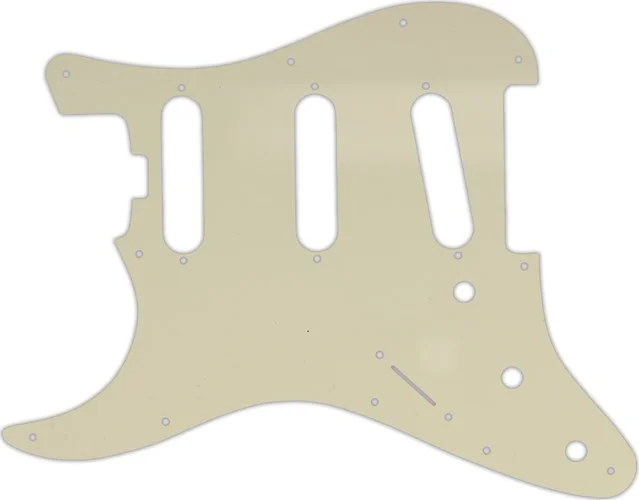 WD Custom Pickguard For Left Hand Fender American Elite Stratocaster SSS #55S Parchment Solid