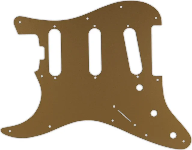 WD Custom Pickguard For Left Hand Fender American Elite Stratocaster SSS #59 Gold/Clear/Gold