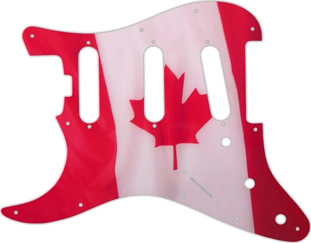 WD Custom Pickguard For Left Hand Fender American Elite Stratocaster SSS #G11 Canadian Flag Graphic